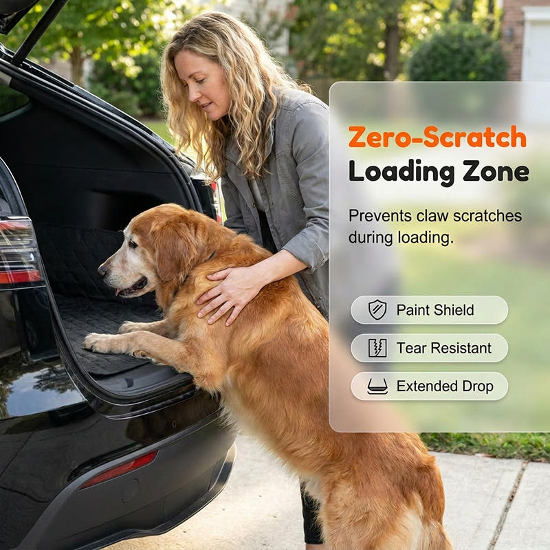 🚗50% OFF NOW!⏰Car Boot Liner Waterproof Pet Travel Mat – Non-slip & easy to clean – Protects trunk from dirt, spills & fur – perfect for dogs or outdoor gear 🐕