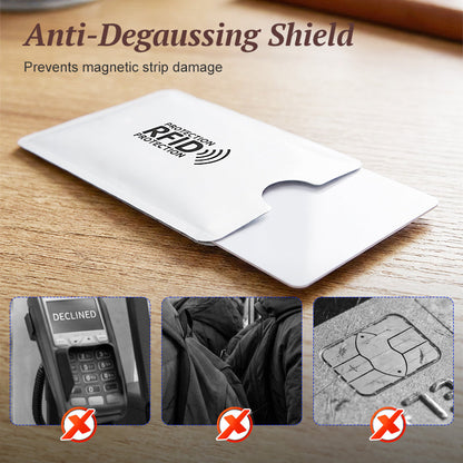 RFID Blocking Sleeves for Credit Cards- Durable and water‑repellent