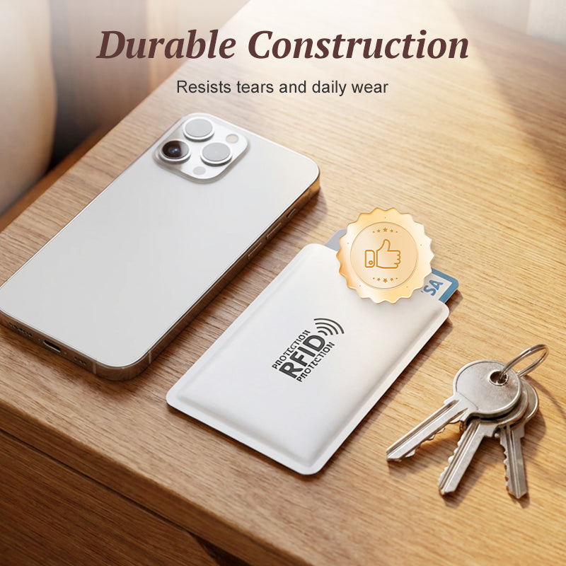 RFID Blocking Sleeves for Credit Cards- Durable and water‑repellent