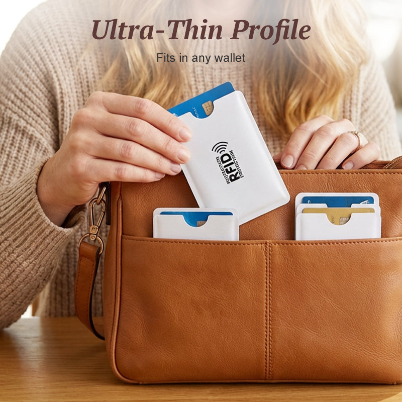 RFID Blocking Sleeves for Credit Cards- Durable and water‑repellent