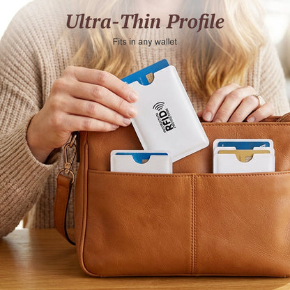 RFID Blocking Sleeves for Credit Cards- Durable and water‑repellent