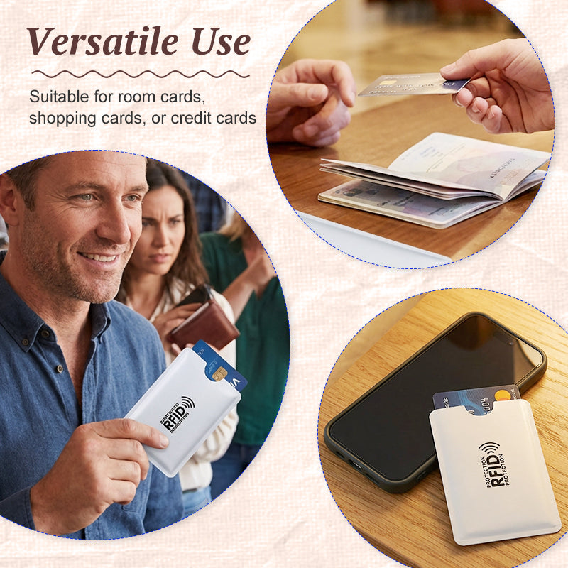 RFID Blocking Sleeves for Credit Cards- Durable and water‑repellent
