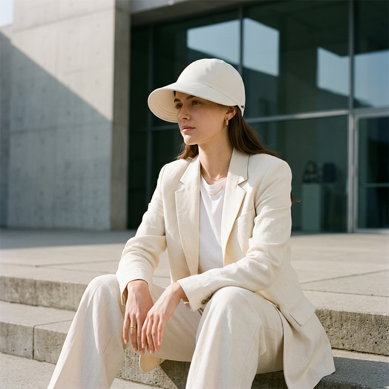 🎁✨Women’s UPF 50+ Elegant Foldable Sun Hat – Wide-Brim Cotton Bucket Hat with Neck Flap & Adjustable Strap 🌞 | Packable, Breathable & Beach-Ready
