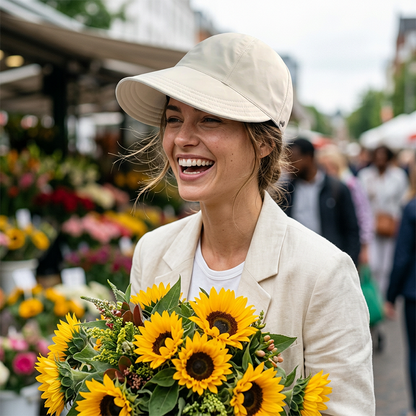 🎁✨Women’s UPF 50+ Elegant Foldable Sun Hat – Wide-Brim Cotton Bucket Hat with Neck Flap & Adjustable Strap 🌞 | Packable, Breathable & Beach-Ready