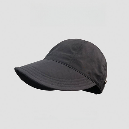 ✨Women’s UPF 50+ Elegant Foldable Sun Hat – Wide-Brim Cotton Bucket Hat with Neck Flap & Adjustable Strap 🌞🇬🇧 | Packable, Breathable & Beach-Ready