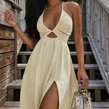 🎁New Arrival 50% OFF💥Women's Summer Sexy V-Neck Maxi Dress