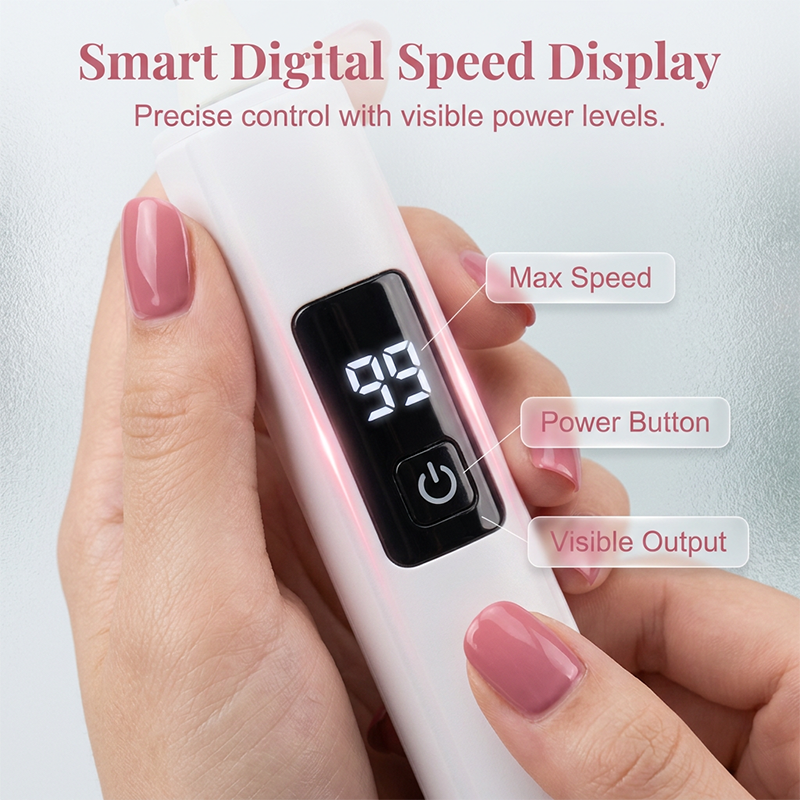 🥳Last Day Promotion!💅✨ Professional Electric Nail Polisher – Smooths thick nails, 99-speed display. Multiple heads for shaping & buffing. Salon at home! 🌟💎