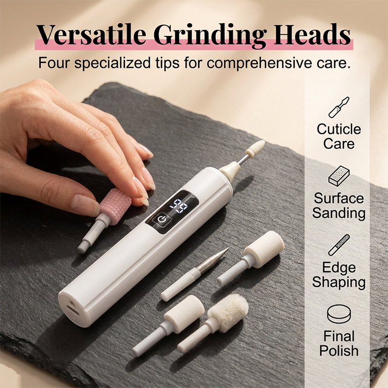 🥳Last Day Promotion!💅✨ Professional Electric Nail Polisher – Smooths thick nails, 99-speed display. Multiple heads for shaping & buffing. Salon at home! 🌟💎