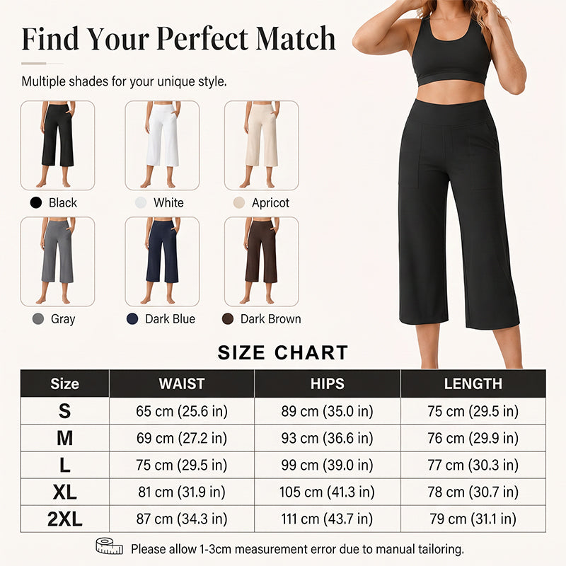 🔥 50% OFF TODAY! 👖 Women's High-Waisted Stretch Cropped Pants ✨ Flattering Fit, All-Day Comfort & Effortless Style