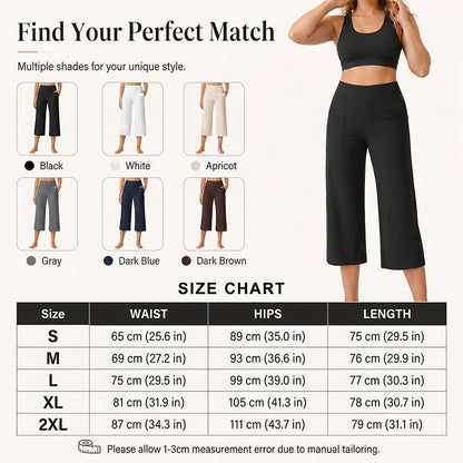 🔥 50% OFF TODAY! 👖 Women's High-Waisted Stretch Cropped Pants ✨ Flattering Fit, All-Day Comfort & Effortless Style