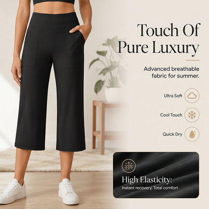 🔥 50% OFF TODAY! 👖 Women's High-Waisted Stretch Cropped Pants ✨ Flattering Fit, All-Day Comfort & Effortless Style