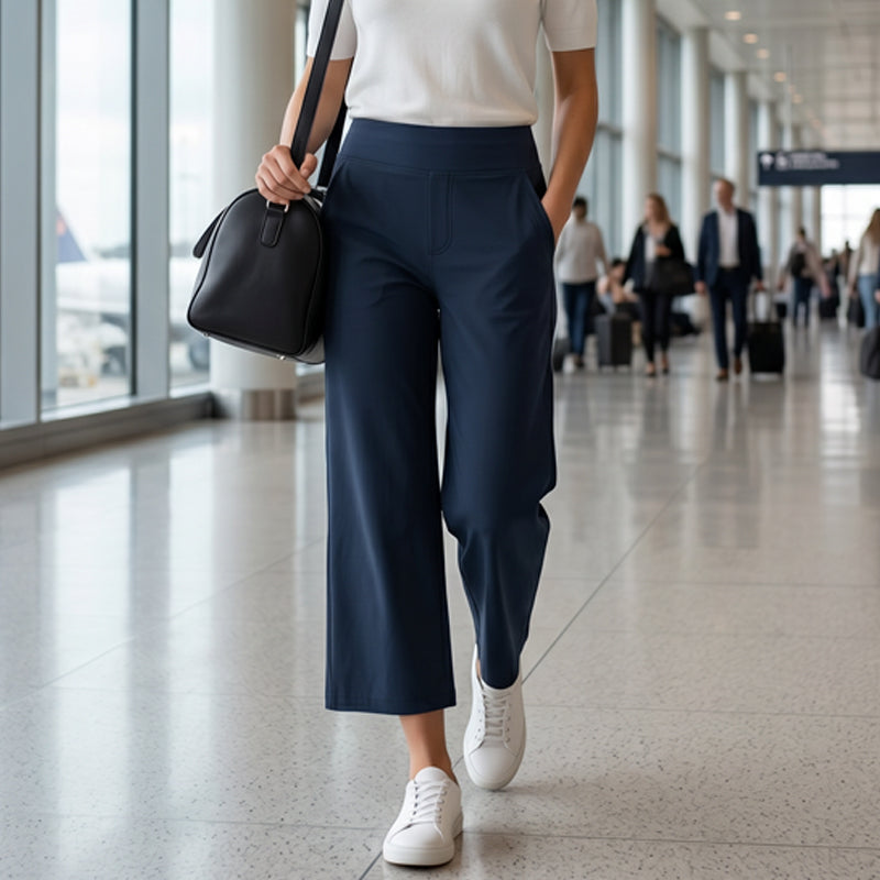 🔥 50% OFF TODAY! 👖 Women's High-Waisted Stretch Cropped Pants ✨ Flattering Fit, All-Day Comfort & Effortless Style