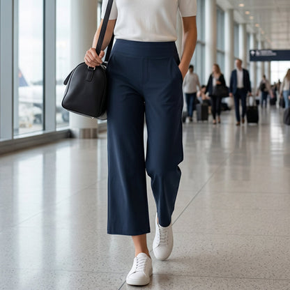 🔥 50% OFF TODAY! 👖 Women's High-Waisted Stretch Cropped Pants ✨ Flattering Fit, All-Day Comfort & Effortless Style