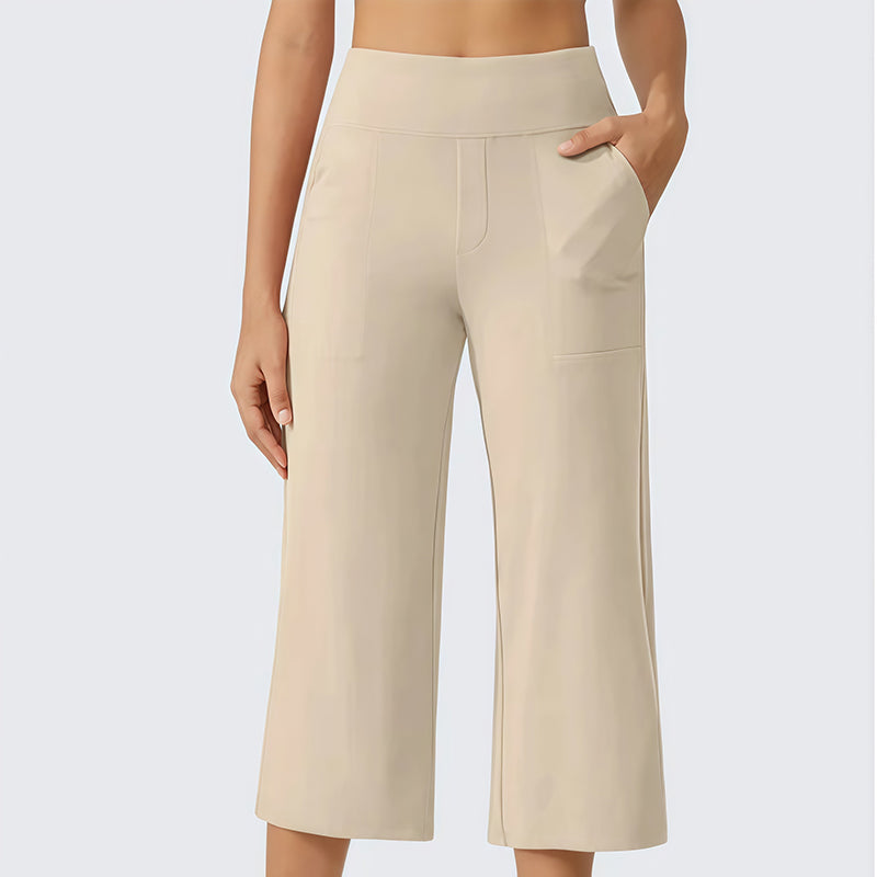 🔥 50% OFF TODAY! 👖 Women's High-Waisted Stretch Cropped Pants ✨ Flattering Fit, All-Day Comfort & Effortless Style