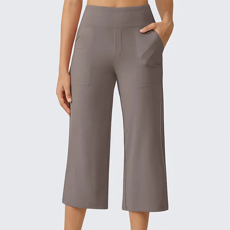 🔥 50% OFF TODAY! 👖 Women's High-Waisted Stretch Cropped Pants ✨ Flattering Fit, All-Day Comfort & Effortless Style