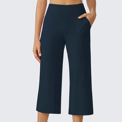 🔥 50% OFF TODAY! 👖 Women's High-Waisted Stretch Cropped Pants ✨ Flattering Fit, All-Day Comfort & Effortless Style