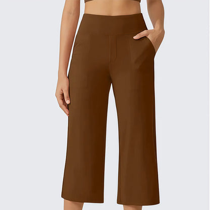 🔥 50% OFF TODAY! 👖 Women's High-Waisted Stretch Cropped Pants ✨ Flattering Fit, All-Day Comfort & Effortless Style