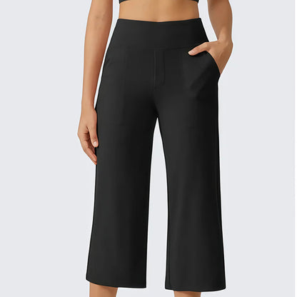 🔥 50% OFF TODAY! 👖 Women's High-Waisted Stretch Cropped Pants ✨ Flattering Fit, All-Day Comfort & Effortless Style