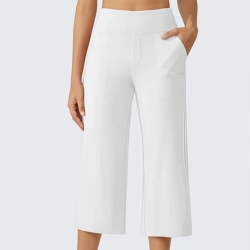 🔥 50% OFF TODAY! 👖 Women's High-Waisted Stretch Cropped Pants ✨ Flattering Fit, All-Day Comfort & Effortless Style