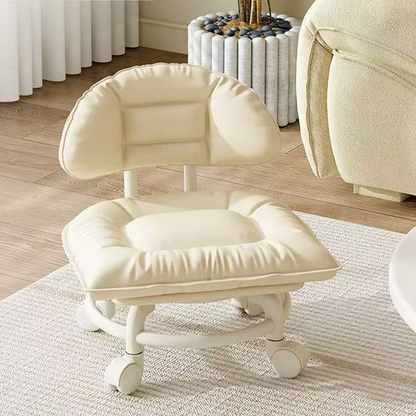 🪑 50% OFF NOW! ☁️ Low-Back Rolling Stool – Quiet Wheels & Cloud-Like Comfort – Perfect for Childcare, Cleaning, and Relaxation 🏠