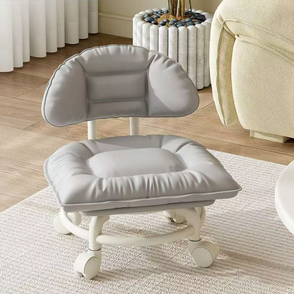 🪑 50% OFF NOW! ☁️ Low-Back Rolling Stool – Quiet Wheels & Cloud-Like Comfort – Perfect for Childcare, Cleaning, and Relaxation 🏠