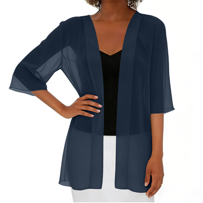 🎁🔥 NEW ARRIVAL – 50% OFF TODAY! 🌸 Women's Chiffon Open Front Cardigan ✨ Lightweight, Breezy & Perfect for Summer Layering
