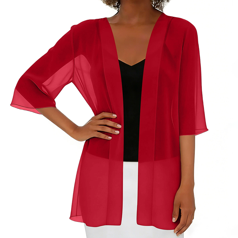 🎁🔥 NEW ARRIVAL – 50% OFF TODAY! 🌸 Women's Chiffon Open Front Cardigan ✨ Lightweight, Breezy & Perfect for Summer Layering