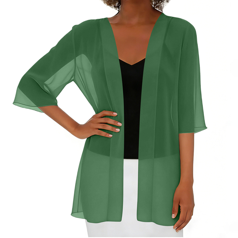 🎁🔥 NEW ARRIVAL – 50% OFF TODAY! 🌸 Women's Chiffon Open Front Cardigan ✨ Lightweight, Breezy & Perfect for Summer Layering
