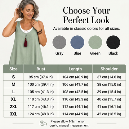 🌺Summer Hot Sale 50% OFF💐Women's Sleeveless Fake 2-Piece Dress