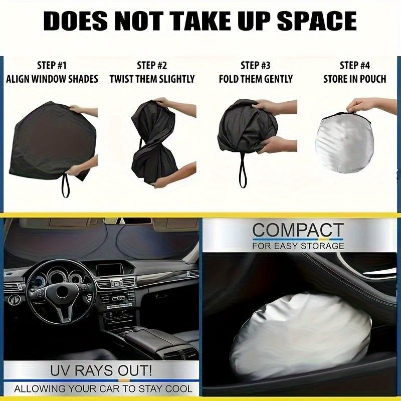⏳LIMITED OFFER 50%OFF🌞Fun Eye Car Sunshade 👀☀️ – UV Block, Aluminium Film, Foldable, 130×70cm