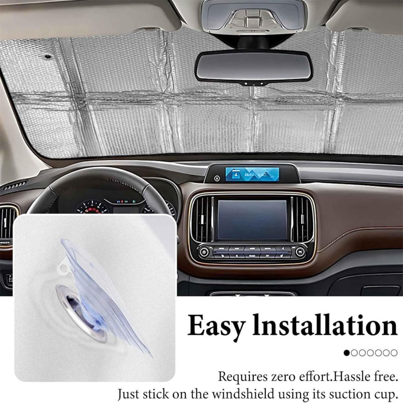 ⏳LIMITED OFFER 50%OFF🌞Fun Eye Car Sunshade 👀☀️ – UV Block, Aluminium Film, Foldable, 130×70cm
