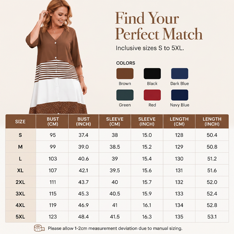 🏖️Summer Hot Sale - Up to 50% OFF⚡50K+ SOLD!🎁Women's Summer V-Neck Button-Up Maxi Dress