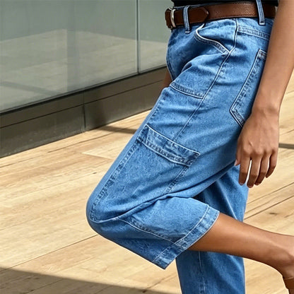 ⏳Limited-time 50% off⏰Women's Casual Stretchy Cropped Denim Pants👖