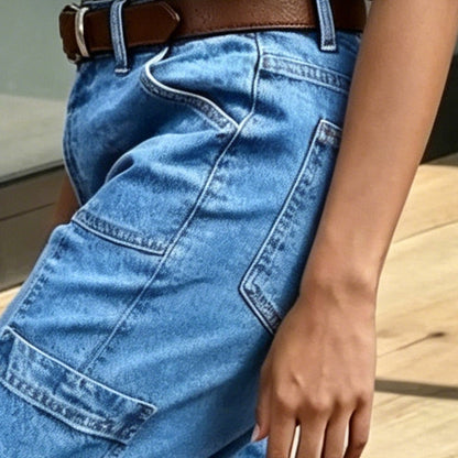 ⏳Limited-time 50% off⏰Women's Casual Stretchy Cropped Denim Pants👖