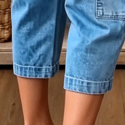 ⏳Limited-time 50% off⏰Women's Casual Stretchy Cropped Denim Pants👖