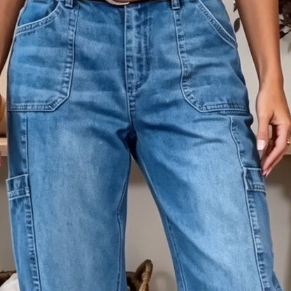 ⏳Limited-time 50% off⏰Women's Casual Stretchy Cropped Denim Pants👖