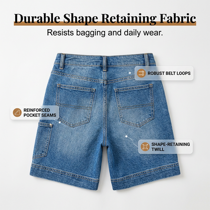 🏙️ Versatile Bermuda Denim Shorts — Style with Roll Necks, Blouses or Camisoles for Summer