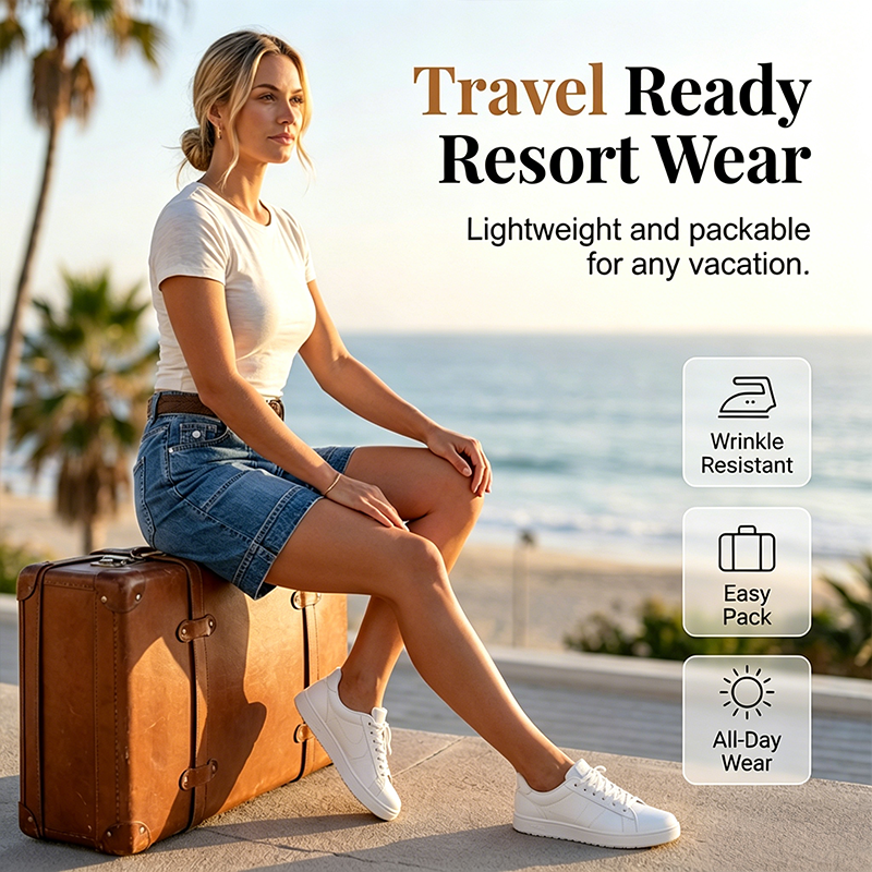 🏙️ Versatile Bermuda Denim Shorts — Style with Roll Necks, Blouses or Camisoles for Summer