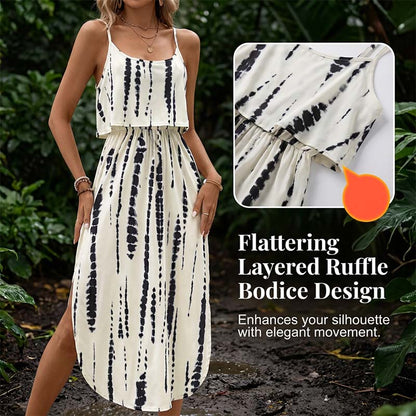 💃2026 Summer Hot Sale 70% OFF✨Women's Summer Tie-Dye Sleeveless Dress👍