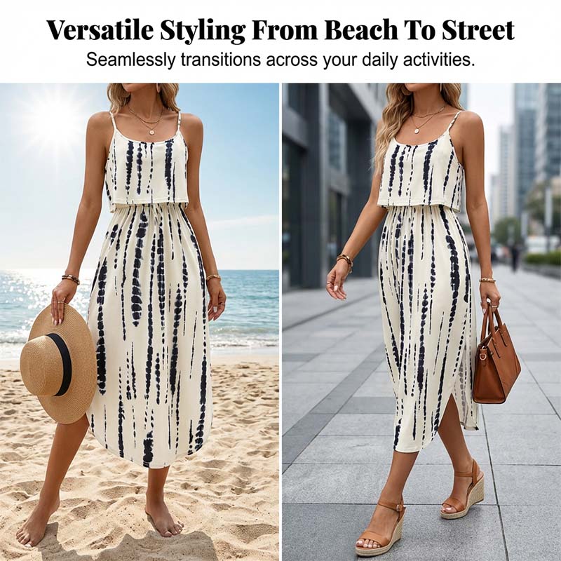 💃2026 Summer Hot Sale 70% OFF✨Women's Summer Tie-Dye Sleeveless Dress👍