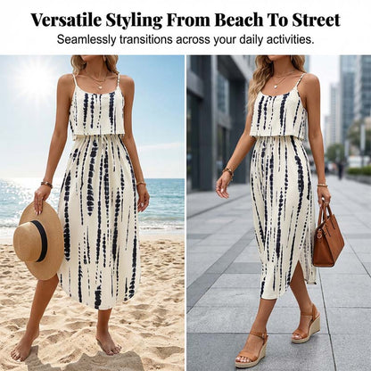 💃2026 Summer Hot Sale 70% OFF✨Women's Summer Tie-Dye Sleeveless Dress👍