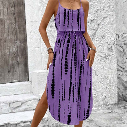 💃2026 Summer Hot Sale 70% OFF✨Women's Summer Tie-Dye Sleeveless Dress👍