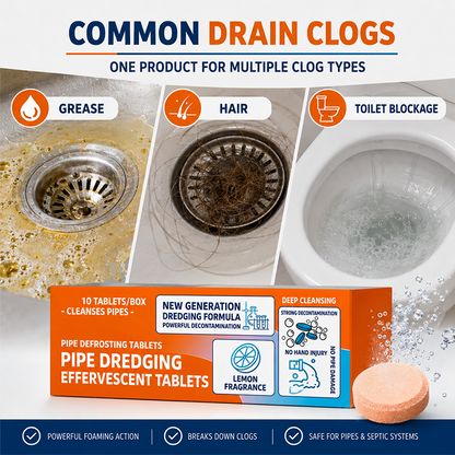 🔥 BUY 2 GET 1 FREE! 🚿 Fast-Acting Drain Cleaner Powder ✨ Clears Clogs, Removes Odors & Keeps Drains Fresh