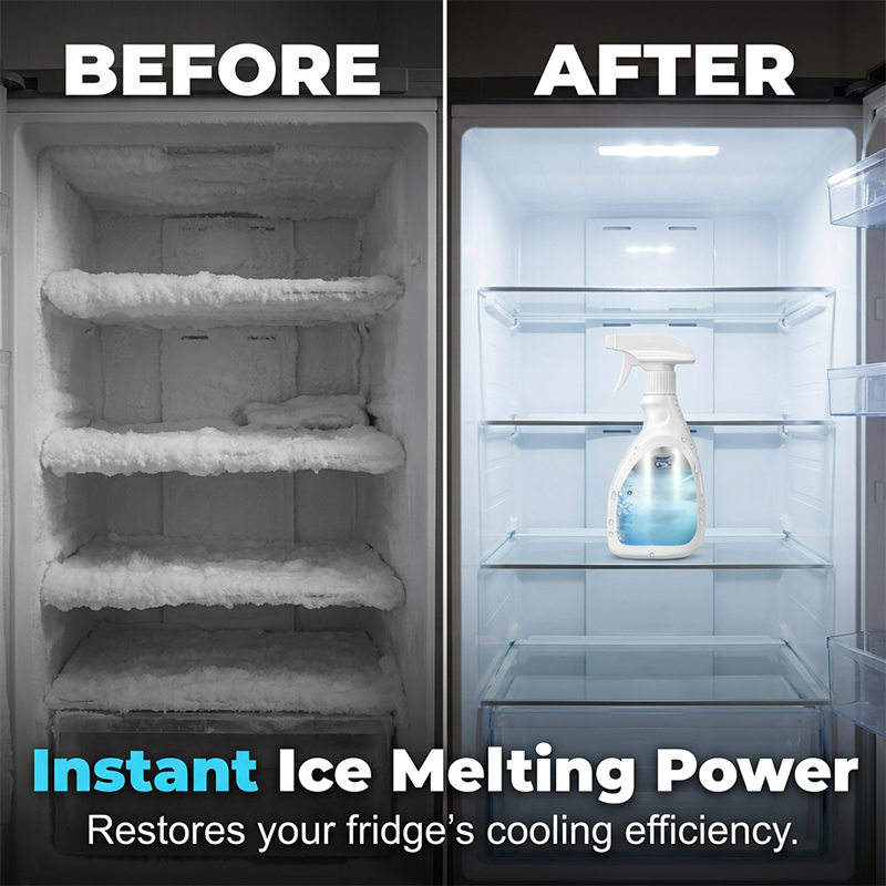🔥 Buy 2 Get 1 Free! ❄️ Refrigerator De-Icing Cleaning Spray ✨ Quickly Removes Ice Buildup & Keeps Your Fridge Fresh