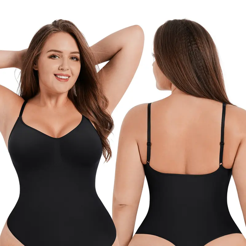🔥 50% OFF TODAY! 💕 Seamless Thong Bodysuit Jumpsuit ✨ Sculpting Fit, Adjustable Comfort & Invisible Under Any Outfit