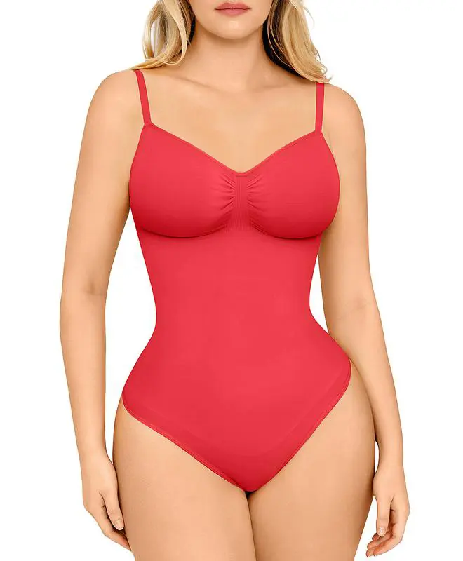 🔥 50% OFF TODAY! 💕 Seamless Thong Bodysuit Jumpsuit ✨ Sculpting Fit, Adjustable Comfort & Invisible Under Any Outfit