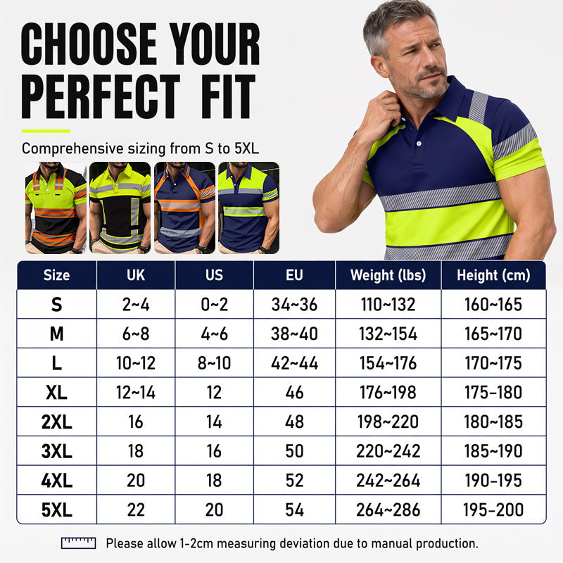 🔥 Limited-Time Special Offer! 🦺 Men's High Visibility Round-Neck Top ✨ Lightweight Comfort, Enhanced Visibility & Perfect for Work & Outdoor Activities