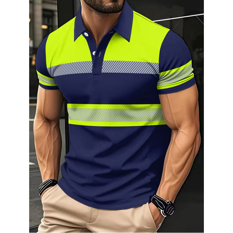 🔥 Limited-Time Special Offer! 🦺 Men's High Visibility Round-Neck Top ✨ Lightweight Comfort, Enhanced Visibility & Perfect for Work & Outdoor Activities
