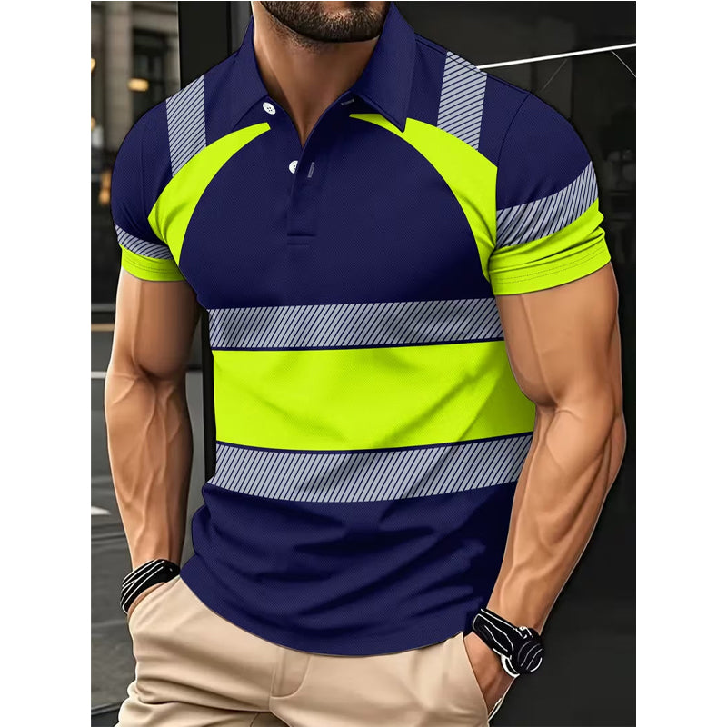 🔥 Limited-Time Special Offer! 🦺 Men's High Visibility Round-Neck Top ✨ Lightweight Comfort, Enhanced Visibility & Perfect for Work & Outdoor Activities