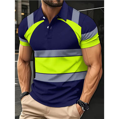 🔥 Limited-Time Special Offer! 🦺 Men's High Visibility Round-Neck Top ✨ Lightweight Comfort, Enhanced Visibility & Perfect for Work & Outdoor Activities